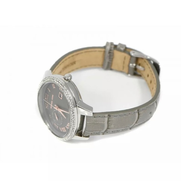 MICHAELKors Whitley Grey Dial Grey Leather Ladies Watch MK2427 - Picture 5 of 16